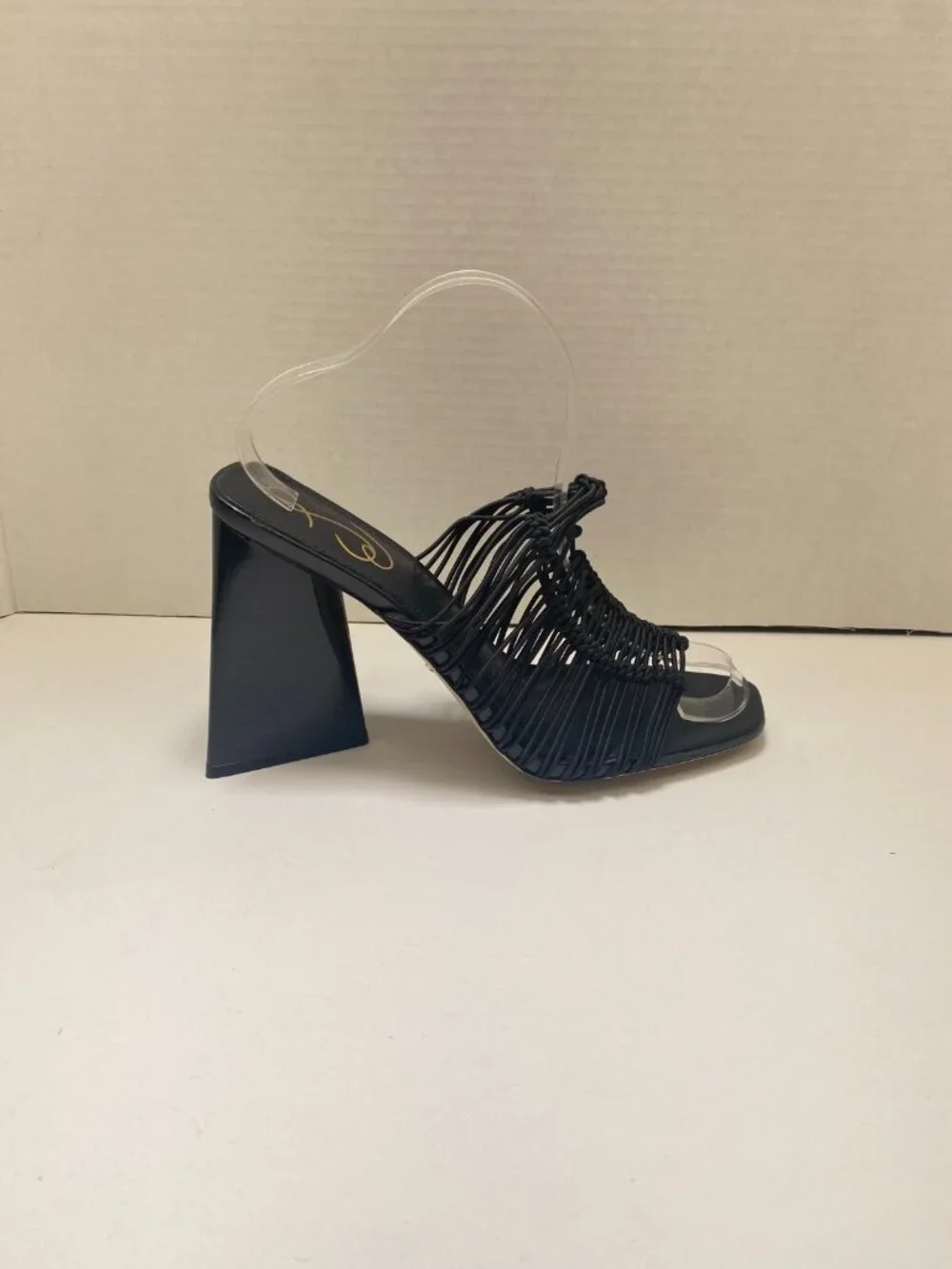 SAM EDELMAN Women's Laurette Block-Heel Black Sandals sz 9